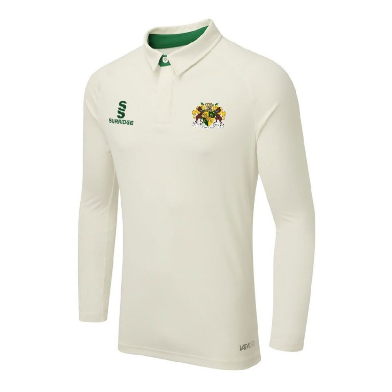 Walton le Wolds CC - Ergo Long Sleeve Green Trim Shirt
