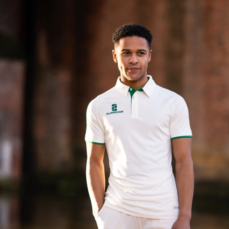 Walton le Wolds CC - Ergo Short Sleeve Green Trim Shirt