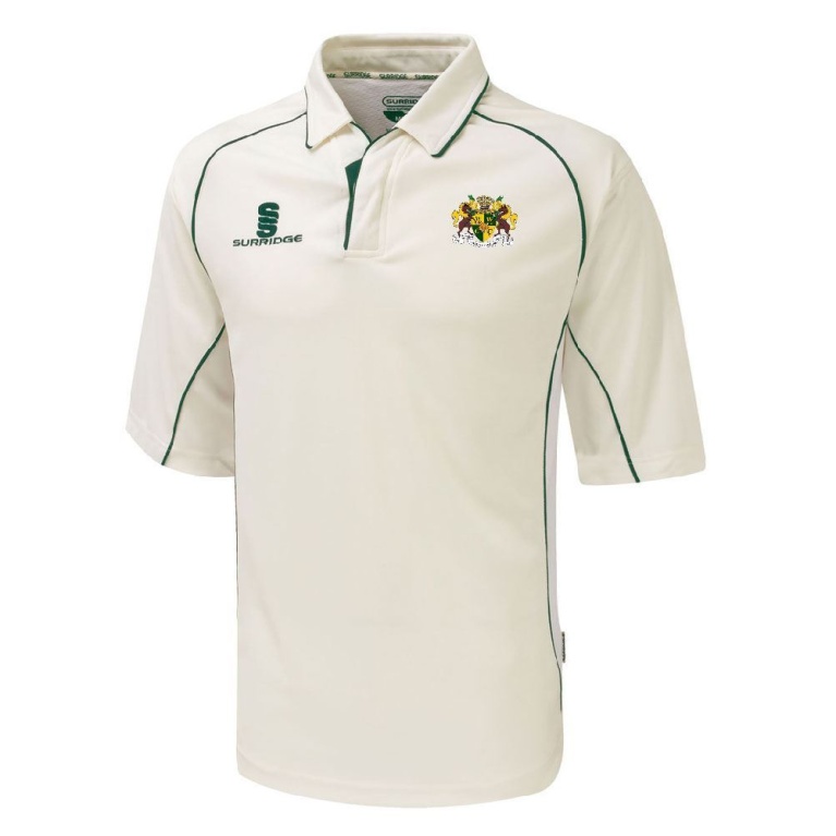 Walton le Wolds CC - Premier 3/4 Sleeve Green Trim Shirt